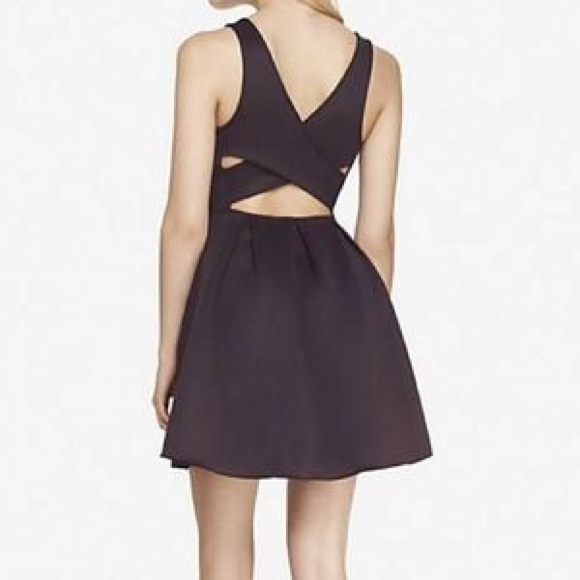 Express Dresses & Skirts - Express plum purple mini dress with flared skirt